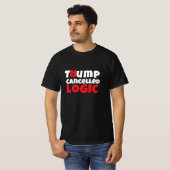 Anti-Trump studentenprotest slogan rood zwart T-shirt (Voorkant volledig)