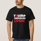 Anti-Trump studentenprotest slogan rood zwart T-shirt (Voorkant)