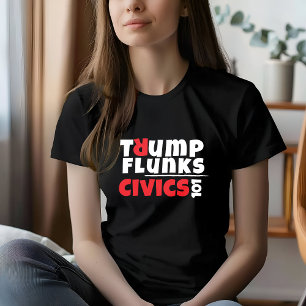 Anti-Trump studentenprotest slogan rood zwart Tri-Blend Shirt