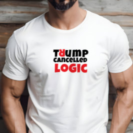 Anti-Trump studentenprotestslogan rood elegant T-shirt