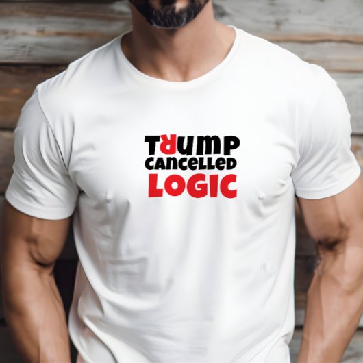 Anti-Trump studentenprotestslogan rood elegant T-shirt