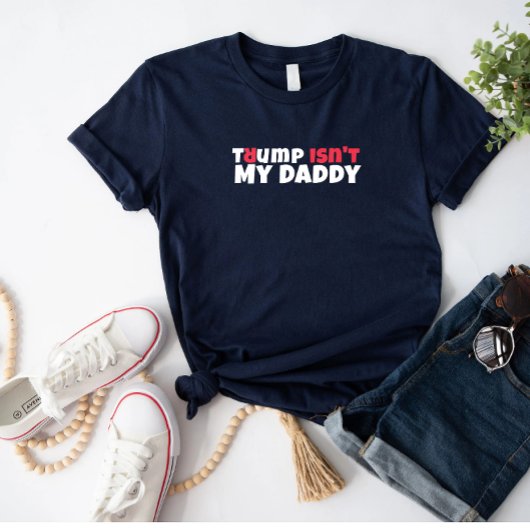 Anti-Trump studentenprotestslogan rood elegant T-shirt