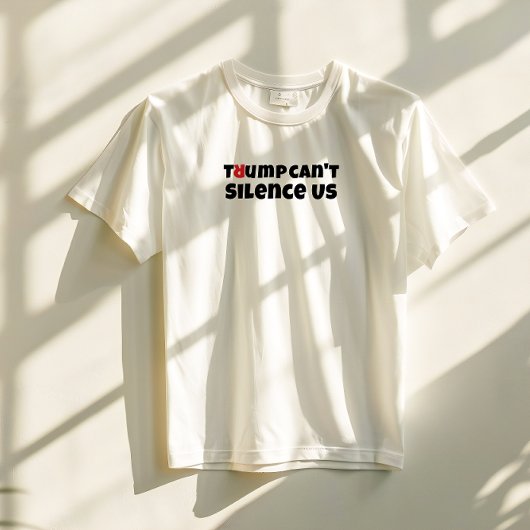 Anti-Trump studentenprotestslogan rood elegant T-shirt