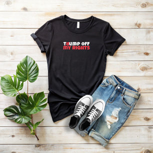 Anti-Trump studentenprotestslogan rood elegant T-shirt