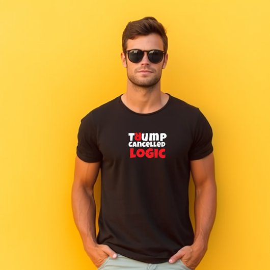 Anti-Trump studentenprotestslogan rood elegant T-shirt