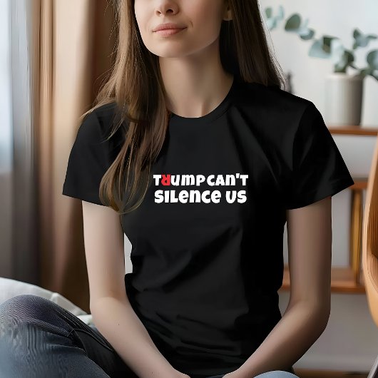 Anti-Trump studentenprotestslogan rood elegant Tri-Blend Shirt