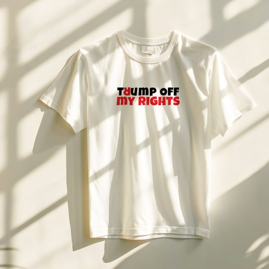 Anti-Trump studentenprotestslogan rood elegant Tri-Blend Shirt