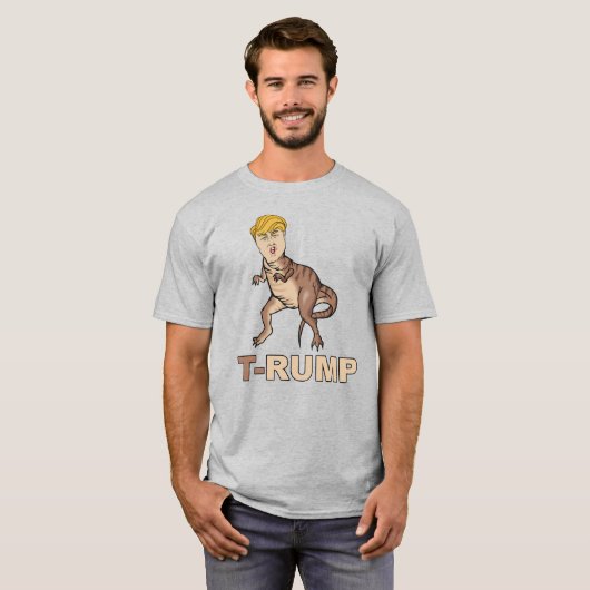 Anti-Trump - T-RUMP - Anti-Trump - T-shirt (Voorkant volledig)