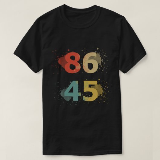 Anti-Trump T-Shirt 86 45 (Design voorkant)