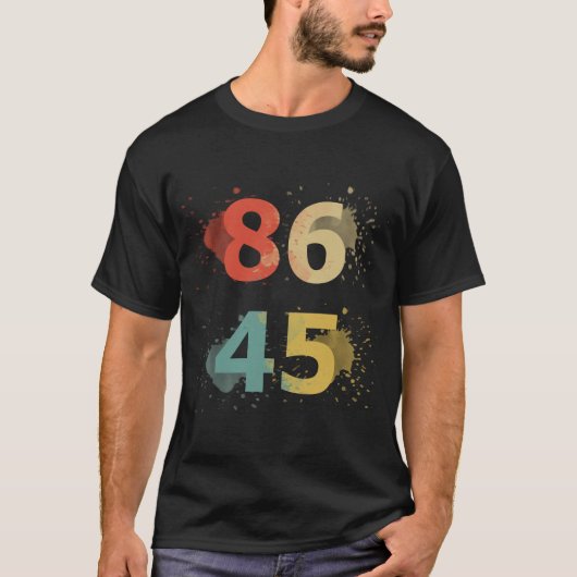Anti-Trump T-Shirt 86 45 (Voorkant)