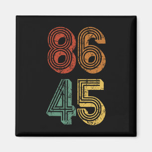 Anti Trump T Shirt 86 45 verzet zich tegen Donald  Magneet