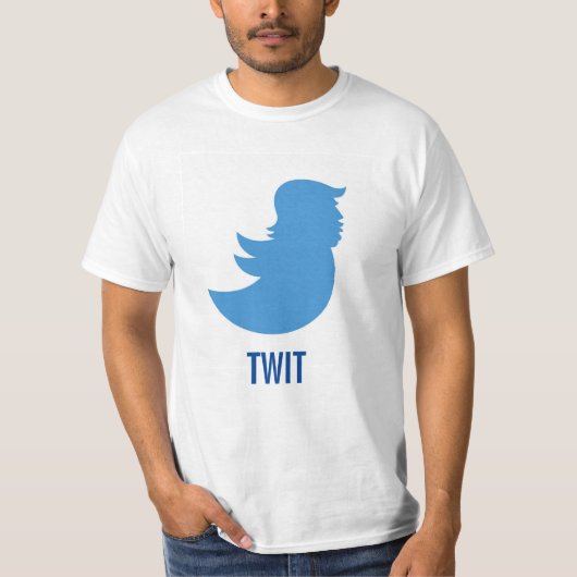 Anti-Trump T-Shirt: Donald Trump "TWIT" T-shirt (Voorkant)