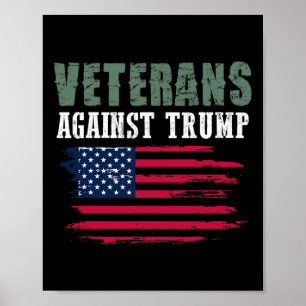 Anti Trump T-shirts - Veteranen Tegen Donald Trump Poster