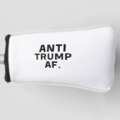 Anti Trump tegen de Amerikaanse democratie Golfheadcover (Voorkant)
