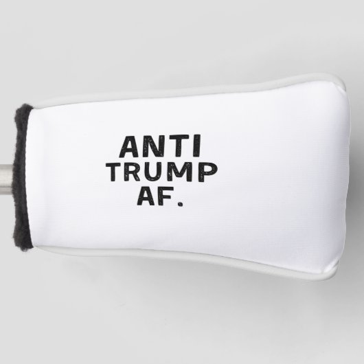 Anti Trump tegen de Amerikaanse democratie Golfheadcover (Voorkant)