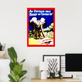 Anti-Trump The Big Lie, politiek, Ostrich Hiding Poster (Thuiskantoor)