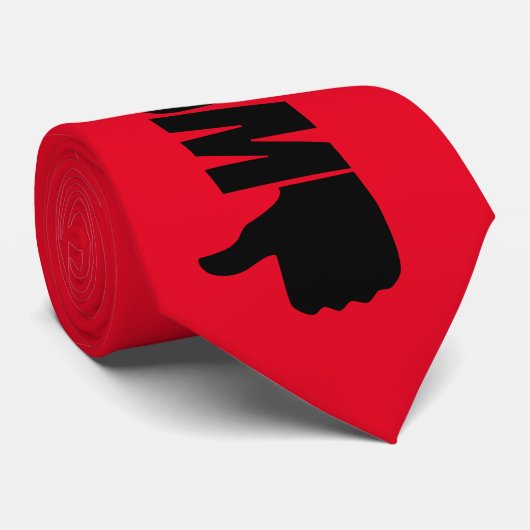 Anti-Trump/Thumbs down, Stropdas (Opgerold)