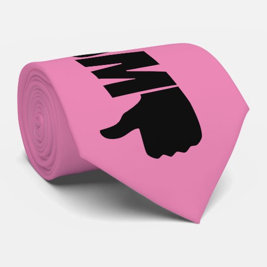 Anti-Trump/Thumbs down, Stropdas (Opgerold)