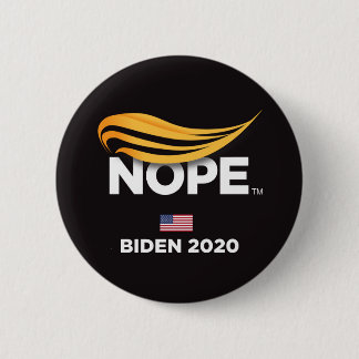 Anti-Trump, Trump Nope, Biden 2020 Ronde Button 5,7 Cm