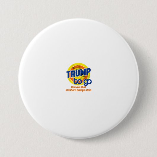 Anti-Trump Trump om te gaan stemmen wasmiddel V Ronde Button 7,6 Cm (Voorkant)