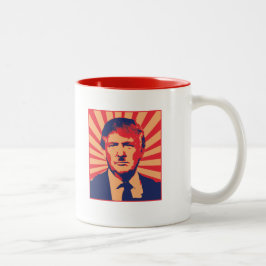 Anti-Trump Tweekleurige Koffiemok