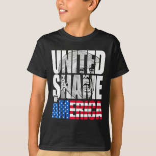 Anti Trump United Shame of America vlag T-shirt