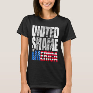 Anti Trump United Shame of America vlag T-shirt