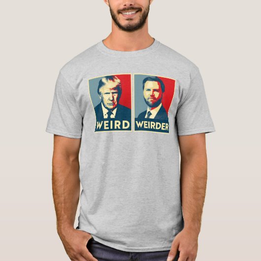 Anti Trump Vance - Vreemd en Vreemd T-shirt (Voorkant)