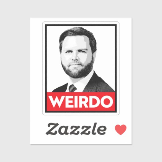 Anti Trump Vance - Vreemd Sticker (Vel)