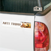 Anti Trump / vangen van de grote vis ! , Bumpersticker (Op Truck)