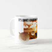 Anti Trump / vangen van de grote vis ! , Koffiemok (Voorkant links)