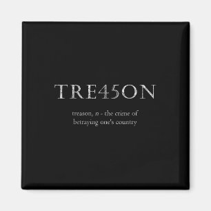 Anti-Trump Verraad _ Tre45on Distressed Impeach Magneet