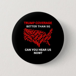 Anti-trump-verslaggeving beter dan 5g VS-kaart roo Ronde Button 5,7 Cm