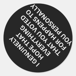 Anti-Trump verzet zich tegen fascisme en politieke Ronde Sticker