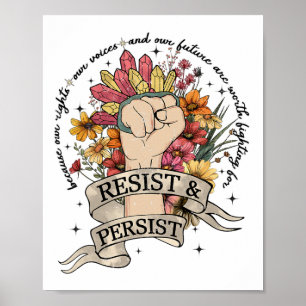 Anti-Trump verzet zich tegen vrouwenrechtenprotest Poster