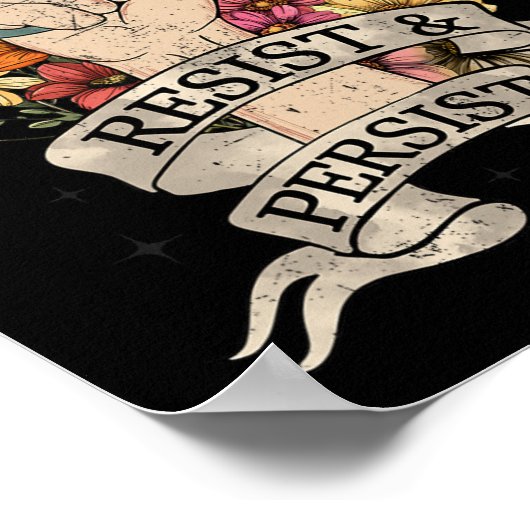 Anti-Trump verzet zich tegen vrouwenrechtenprotest Poster (Hoek)