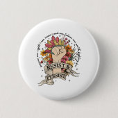 Anti-Trump verzet zich tegen vrouwenrechtenprotest Ronde Button 5,7 Cm (Voorkant)