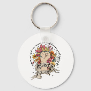 Anti-Trump verzet zich tegen vrouwenrechtenprotest Sleutelhanger