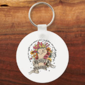 Anti-Trump verzet zich tegen vrouwenrechtenprotest Sleutelhanger (Voorkant)