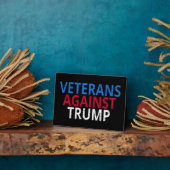 Anti-Trump - Veteranen tegen Trump Fotoplaat (Zijkant)