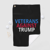 Anti-Trump - Veteranen tegen Trump Golfhanddoek (Insitu)