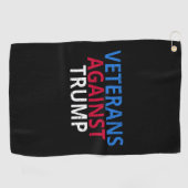 Anti-Trump - Veteranen tegen Trump Golfhanddoek (Horizontaal)