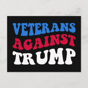 Anti-Trump - Veteranen tegen Trump II Briefkaart