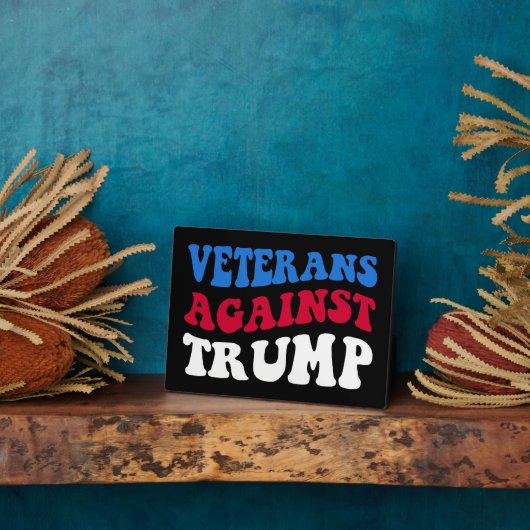 Anti-Trump - Veteranen tegen Trump II Fotoplaat (Zijkant)