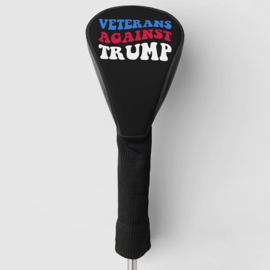 Anti-Trump - Veteranen tegen Trump II Golfheadcover (Voorkant)