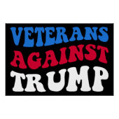 Anti-Trump - Veteranen tegen Trump II Perfect Poster (Voorkant)