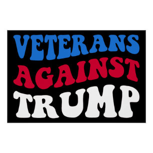 Anti-Trump - Veteranen tegen Trump II Perfect Poster