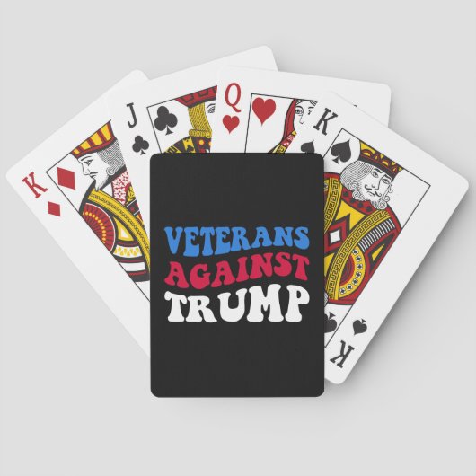 Anti-Trump - Veteranen tegen Trump II Pokerkaarten (Achterkant)