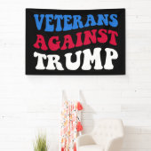 Anti-Trump - Veteranen tegen Trump II Spandoek (Insitu)