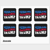 Anti-Trump - Veteranen tegen Trump II Vierkante Sticker (Vel)